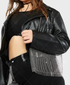 Doudrop Fringe Leather Jacket