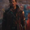 Peter Quill Thor Love and Thunder 2022 Maroon Leather Coat - Danezon