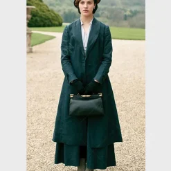 Downton Abbey A New Era Lady Edith Green Coat - Danezon