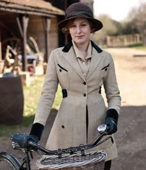 Downton Abbey A New Era Lady Edith Wool Coat - Danezon