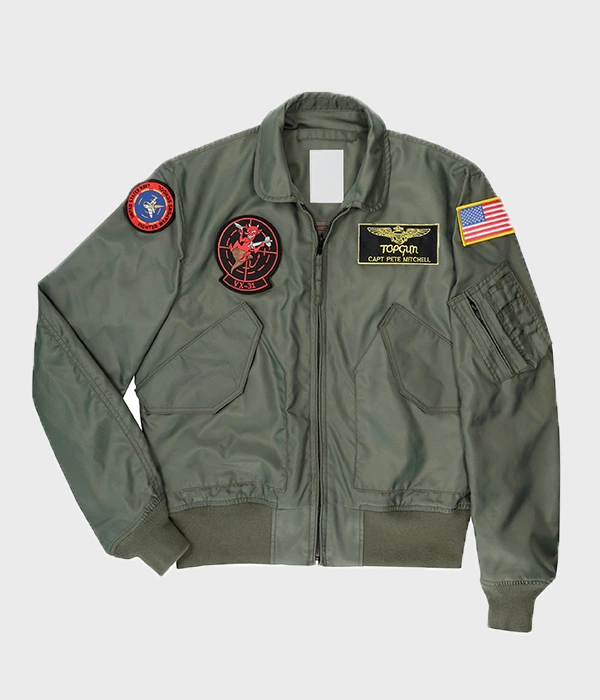 (Daddy and Me) MA-1 Green Flight Jacket | Maverick Top Gun Jacket