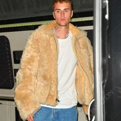 Justin Bieber Los Angeles Fur Jacket