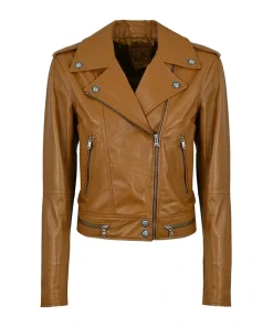 Women's Motorcycle Faux Leather Jacket