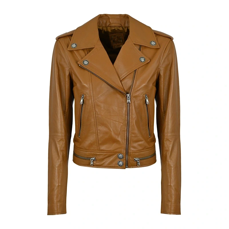Women's Motorcycle Faux Leather Jacket | Danezon
