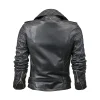 Biker Black Quailed Leather Jacket