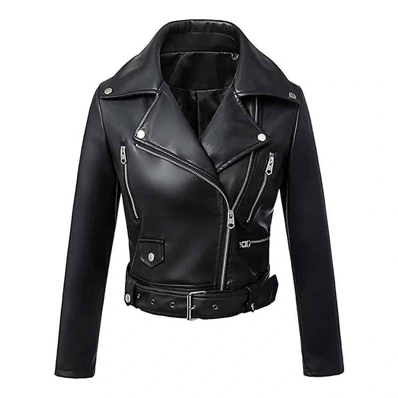 Black Motorcycle Leather Jacket | Black Leather Jacket