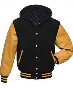 Black and Yellow Varsity Jacket