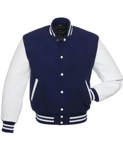Blue and White Varsity Jacket