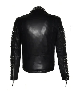 Black Studded Leather Jacket