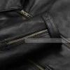 Mens Motorcycle Black Quilted Leather Jacket