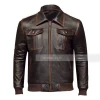 Shirt Style Brown Bomber Jacket