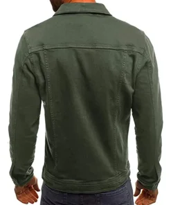 Green Denim Jean jacket Mens