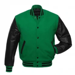 Mens Green Varsity Jacket