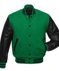 Mens Green Varsity Jacket