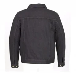 Shirt Style Collar Denim Jacket Grey