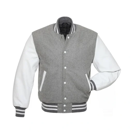 Men's Grey Varsity Jacket