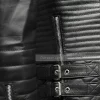 Padded and Quilted Black Moto Jacket