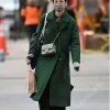 Rare Objects Katie Holmes Green Trench Coat