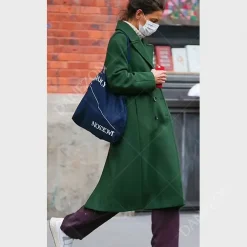 Katie Holmes Rare Objects Green Coat