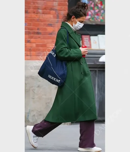 Katie Holmes Rare Objects Green Coat
