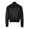 Bomber Leather Black Jacket