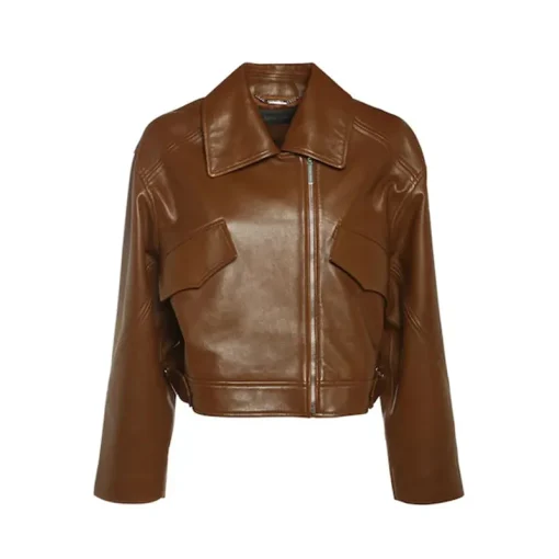 Womens Chocolate Brown Leather Jacket