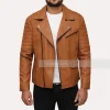 Faux Leather Motorcycle Jacket Mens
