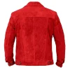 Suede Red Leather Jacket