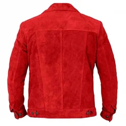 Suede Red Leather Jacket