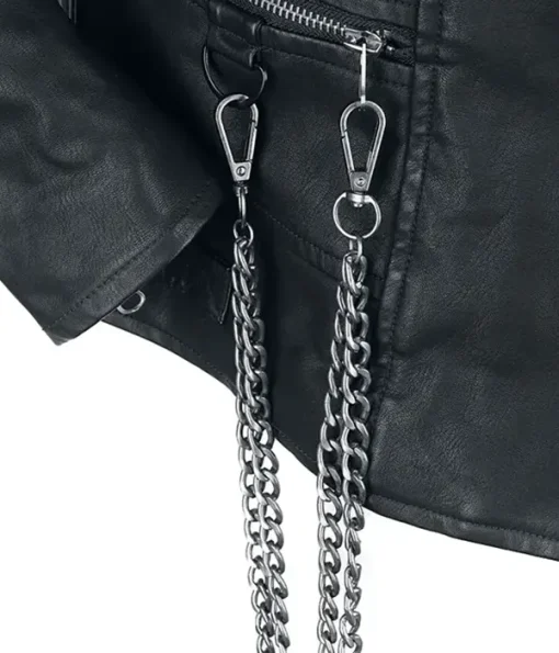 Unisex Hellfire Club Black Leather Jacket