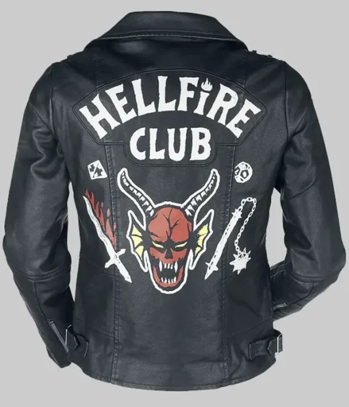 Hellfire Club Black Leather Jacket