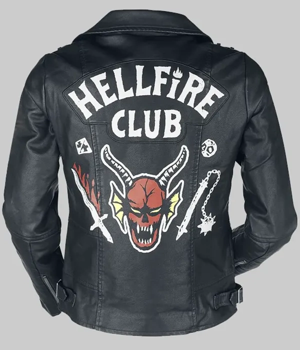 Mens Denim Hellfire Club Eddie Munson Stranger Things Jacket