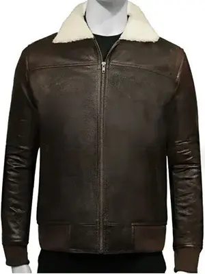 shearling bomber jacket