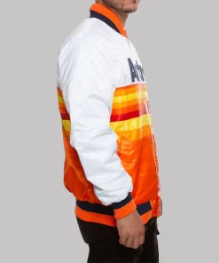 Astros White and Orange Jacket - danezon
