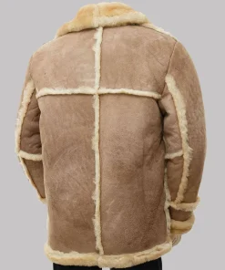 Sheepskin Shearling Leather Coat Mens