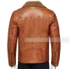 Mens Shearling Brown Leather Jacket