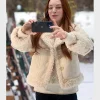 Falling For Christmas Lindsay Lohan Shearling Jacket