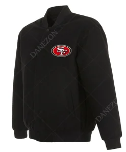 San Francisco 49ers Black Varsity Jacket