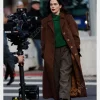 Something from Tiffany’s Zoey Deutch Brown Coat