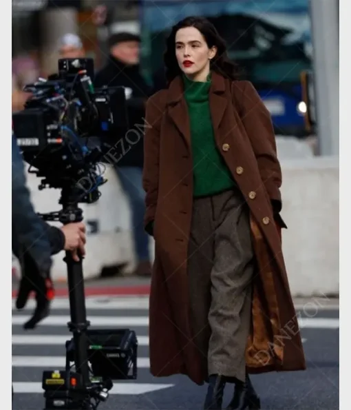 Something from Tiffany’s Zoey Deutch Brown Coat