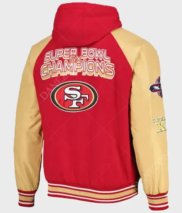 SF 49ers Super Bowl Varsity Jacket - Danezon
