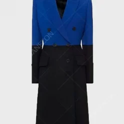 Monet de Haan Two-Tone Black And Blue Coat