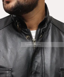 black jacket mens | 3 4 legnth jacket mens
