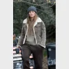 Jennifer Lopez Brown Fur Shearling Jacket