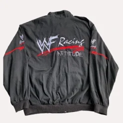 WWF Racing Black Jacket Back