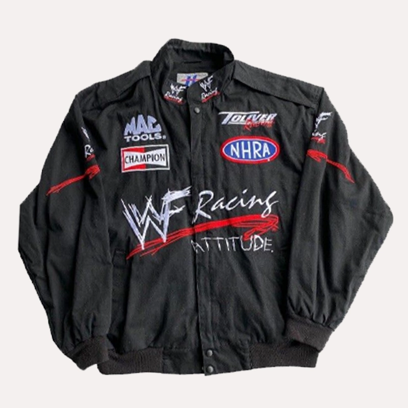 WWF Black Bomber Racing 2023 Jacket