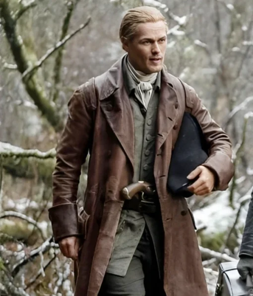 Jamie Fraser Outlander S07 Leather Coat