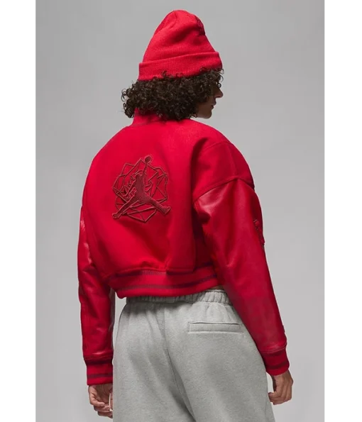 Teyana Taylor Jordan Red Varsity Jacket