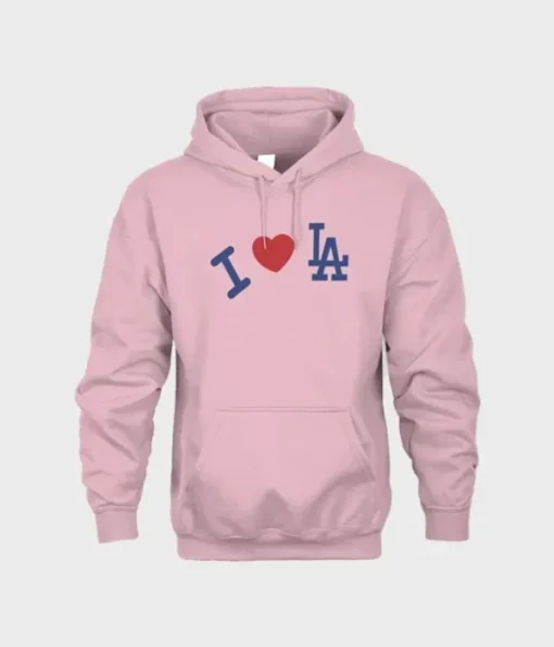Madhappy x Dodgers I Love LA Hoodie Pink