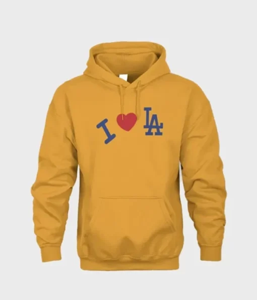 Madhappy x Dodgers I Love LA Hoodie Yellow